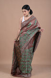 Kantha On Tusser silk
