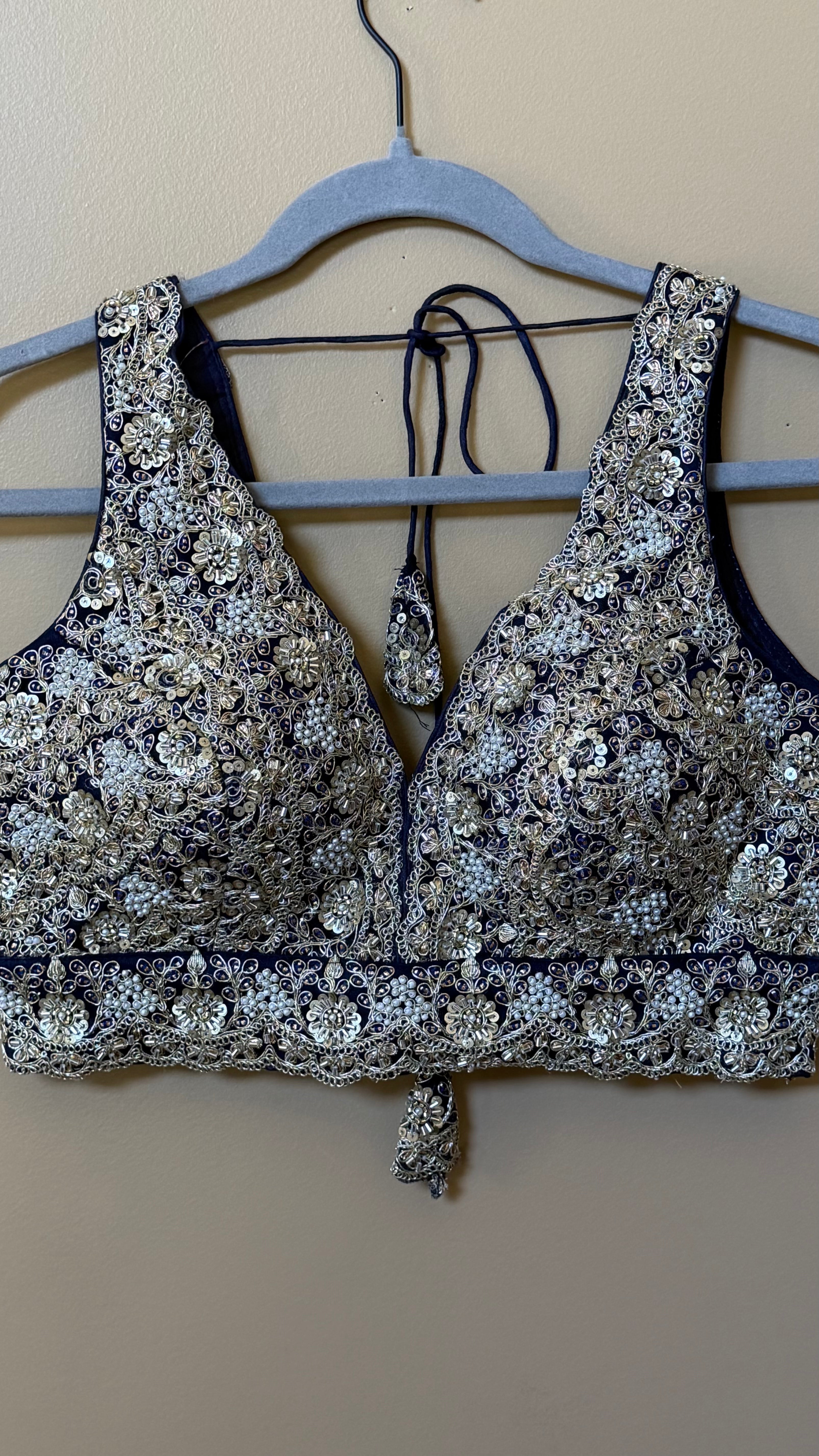 Designer Blouse with moti and Sequence work Main image