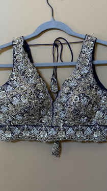 Designer Blouse with moti and Sequence work