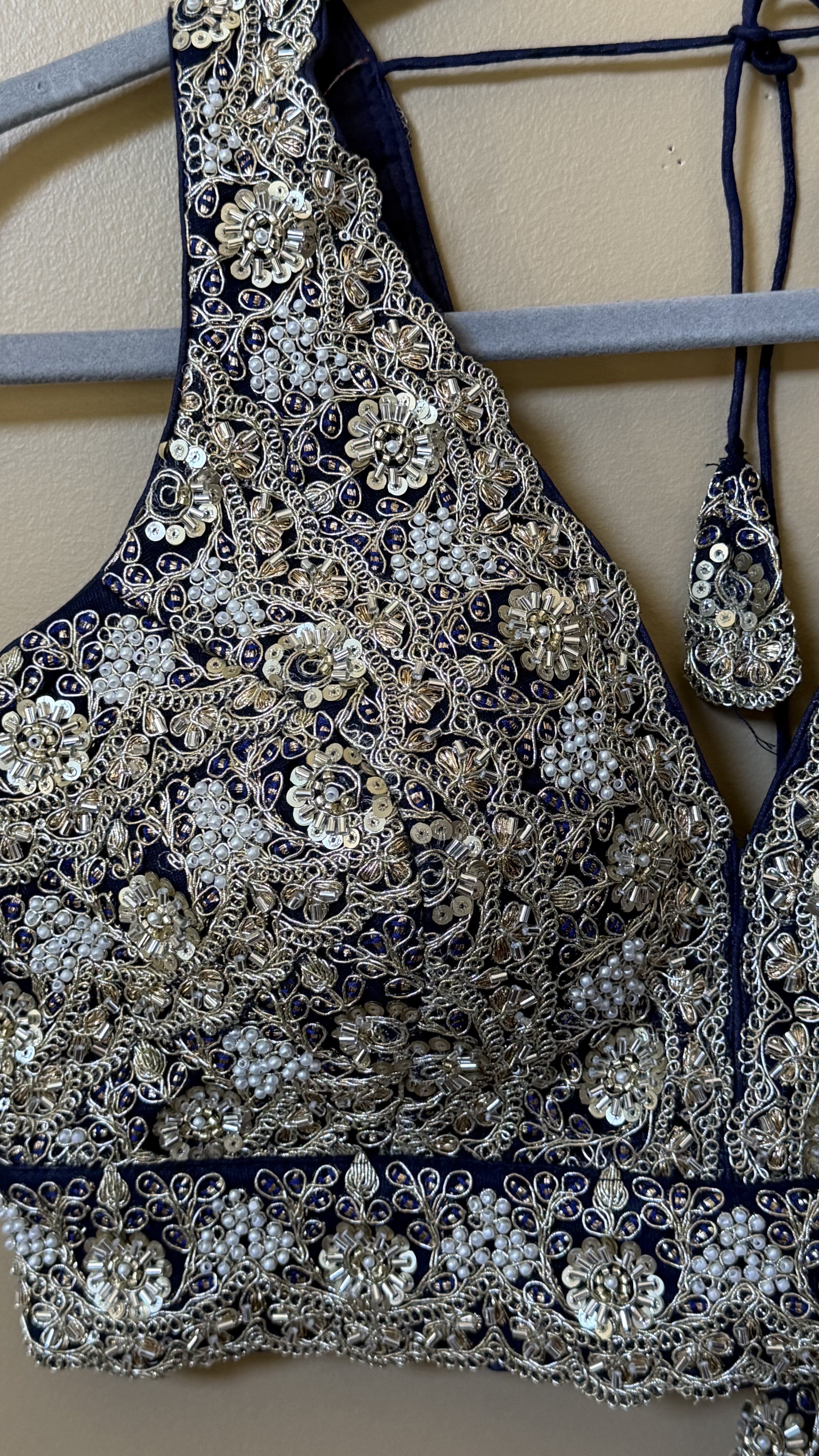 Zardosi and sequence work blouse