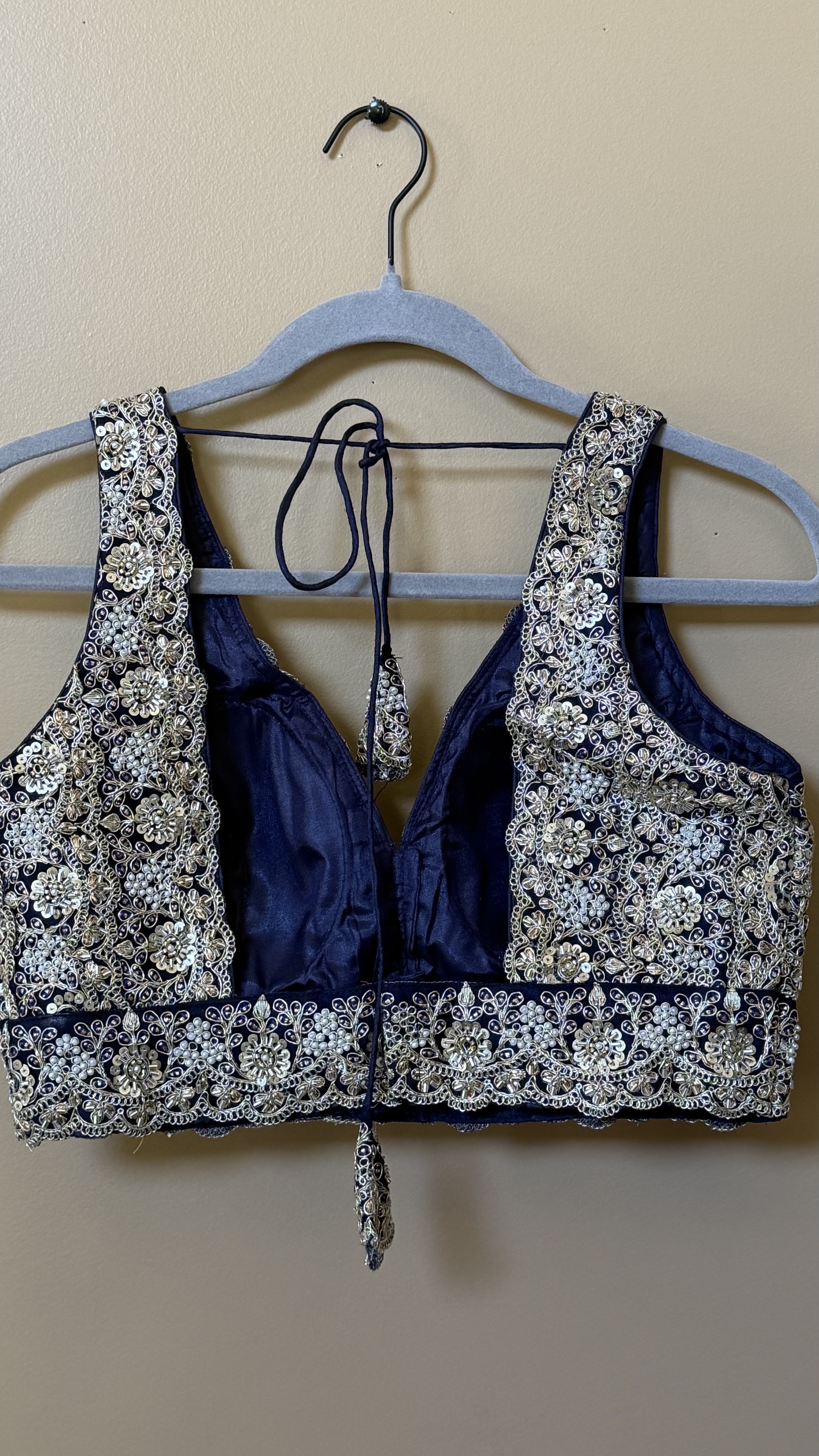 Zardosi and sequence work blouse