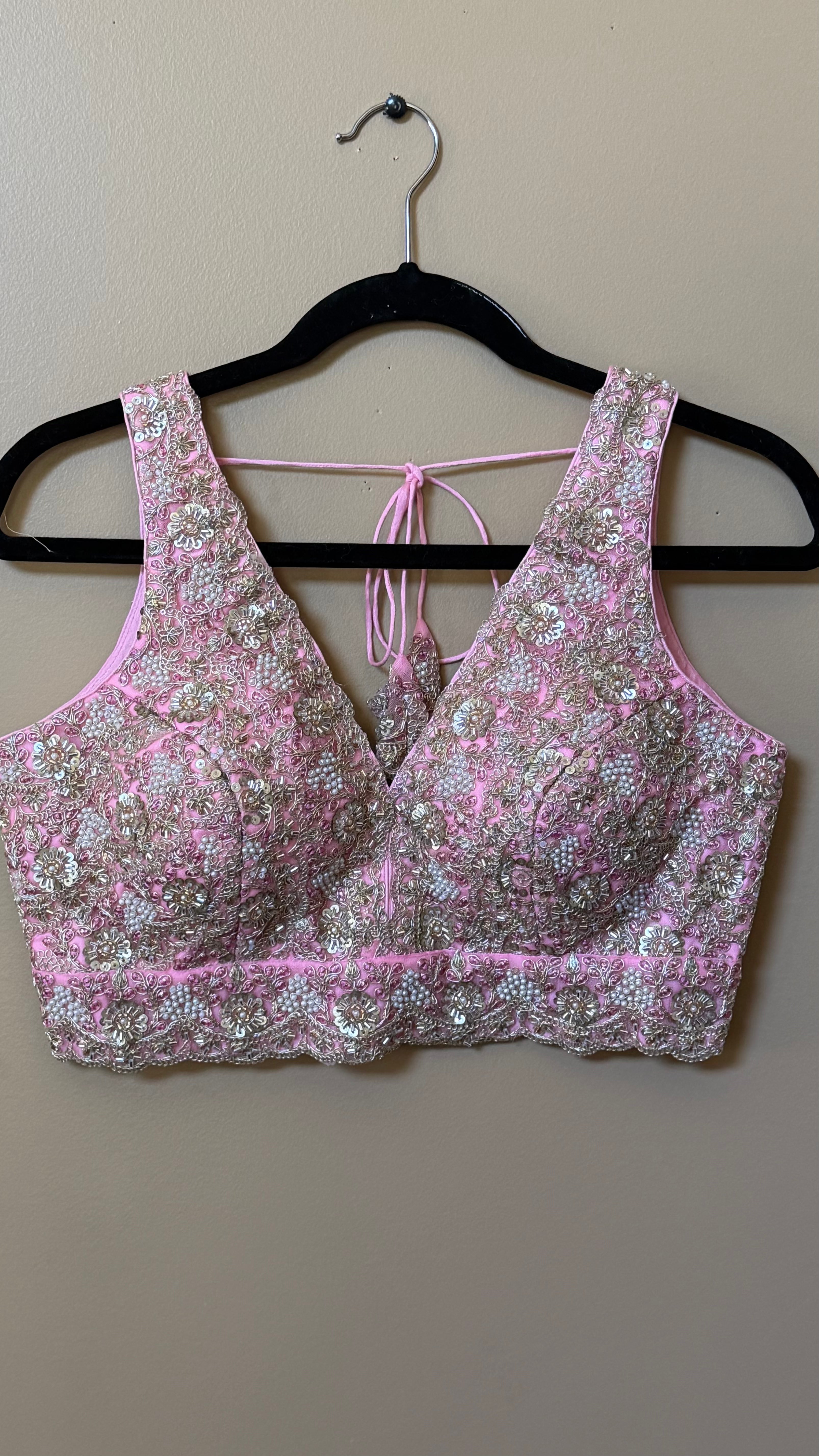 Designer Blouse with moti and Sequence work