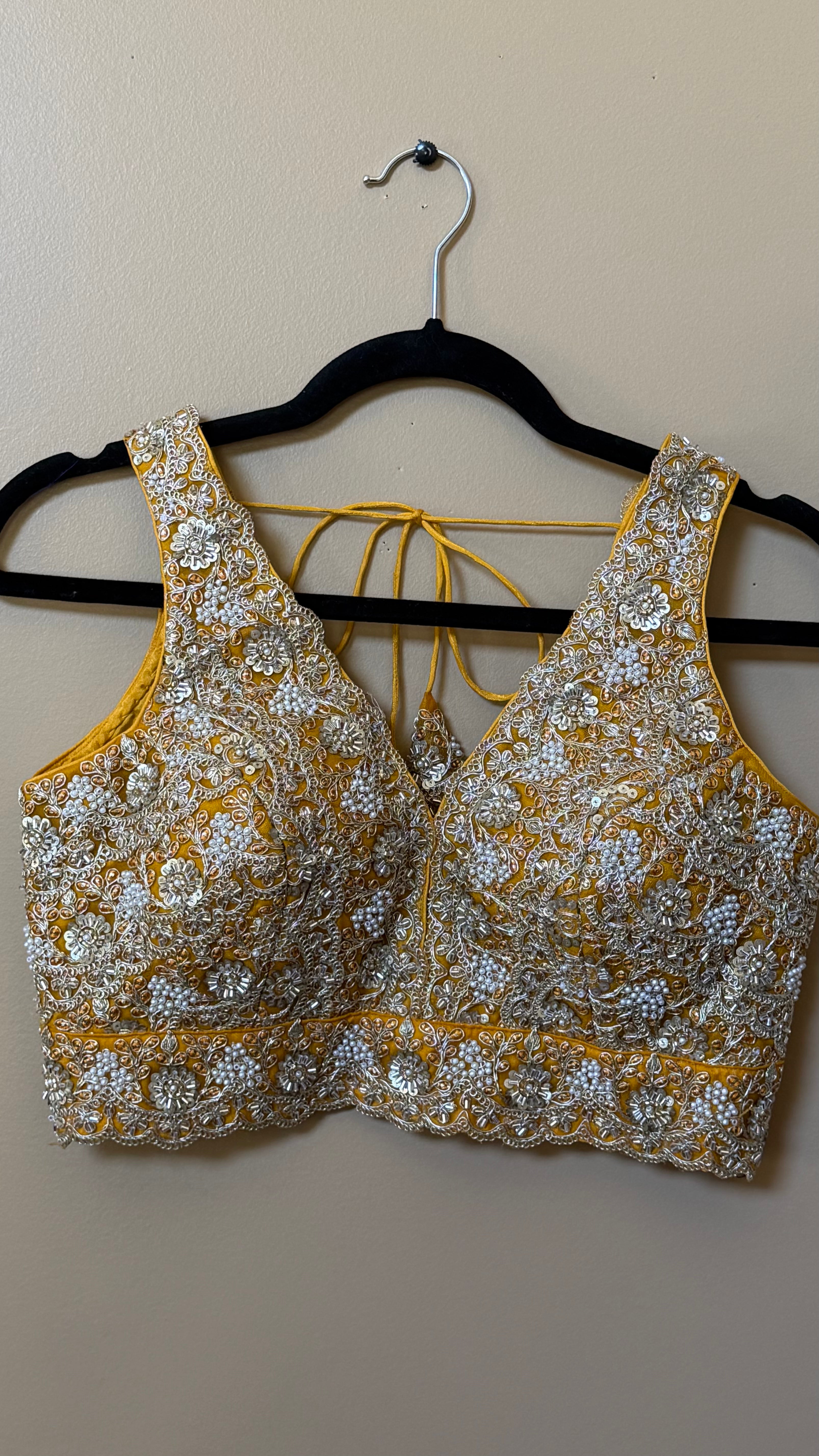 Designer Blouse with moti and Sequence work