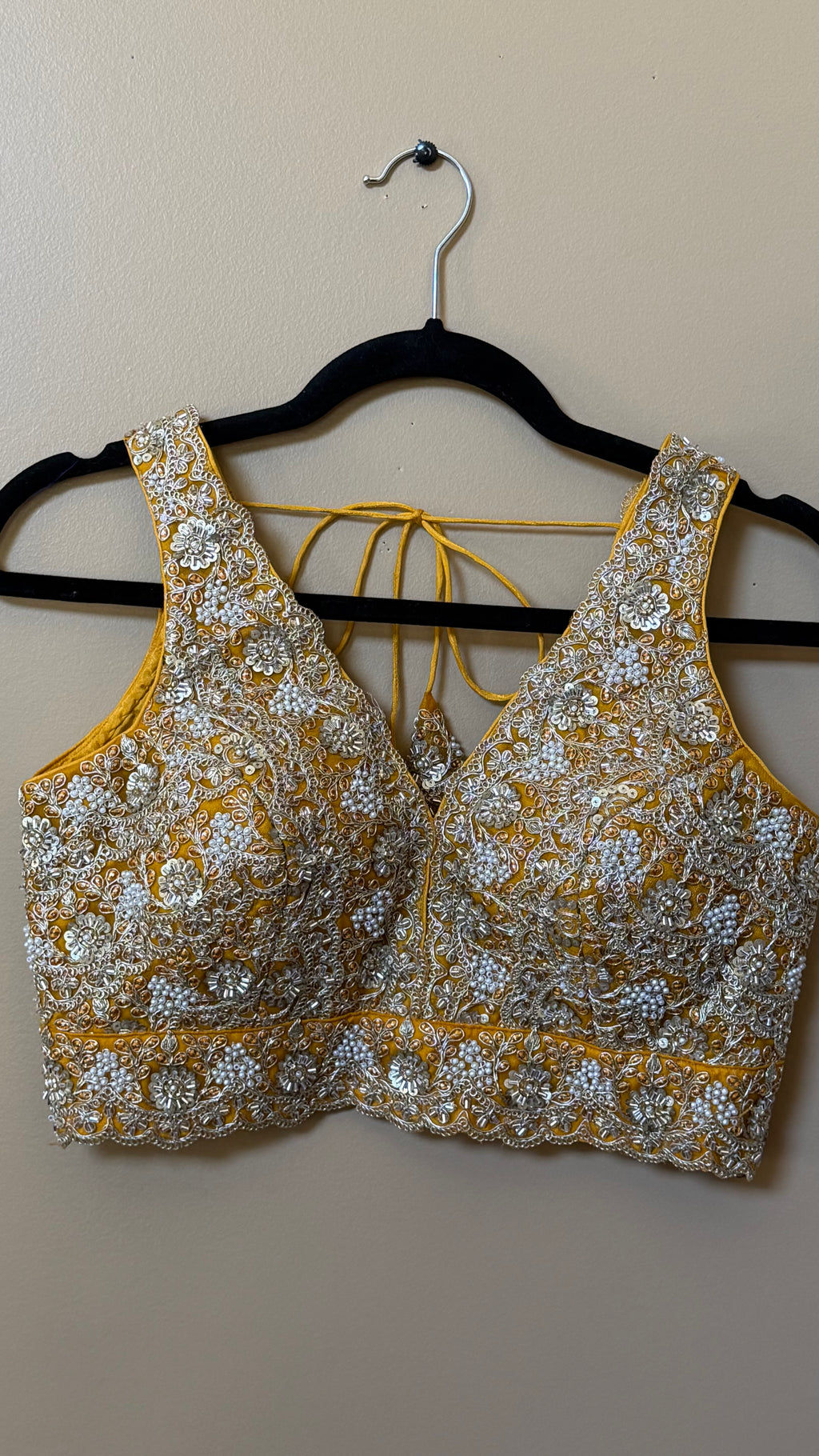 Designer Blouse with moti and Sequence work