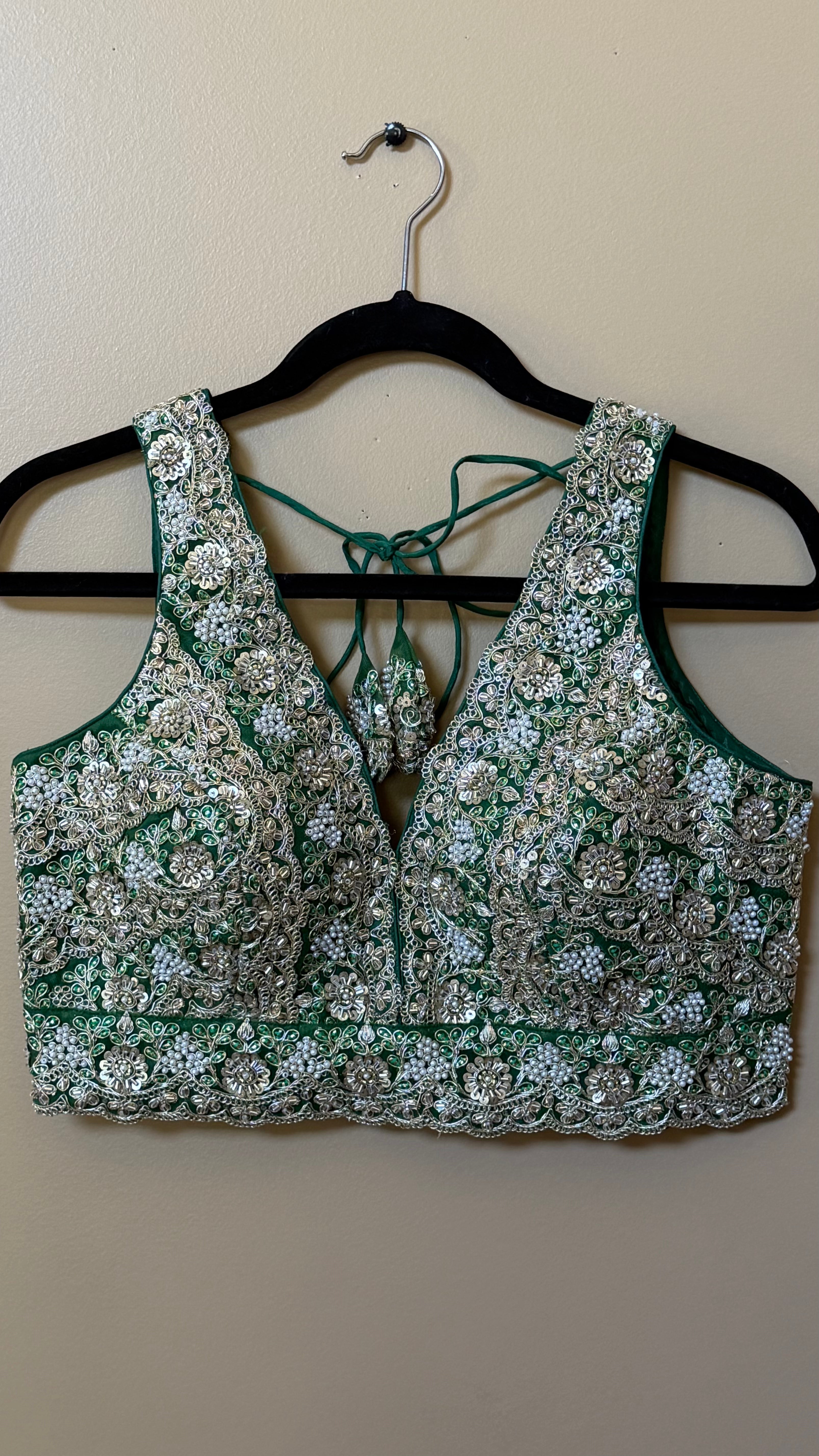 Designer Blouse with moti and Sequence work
