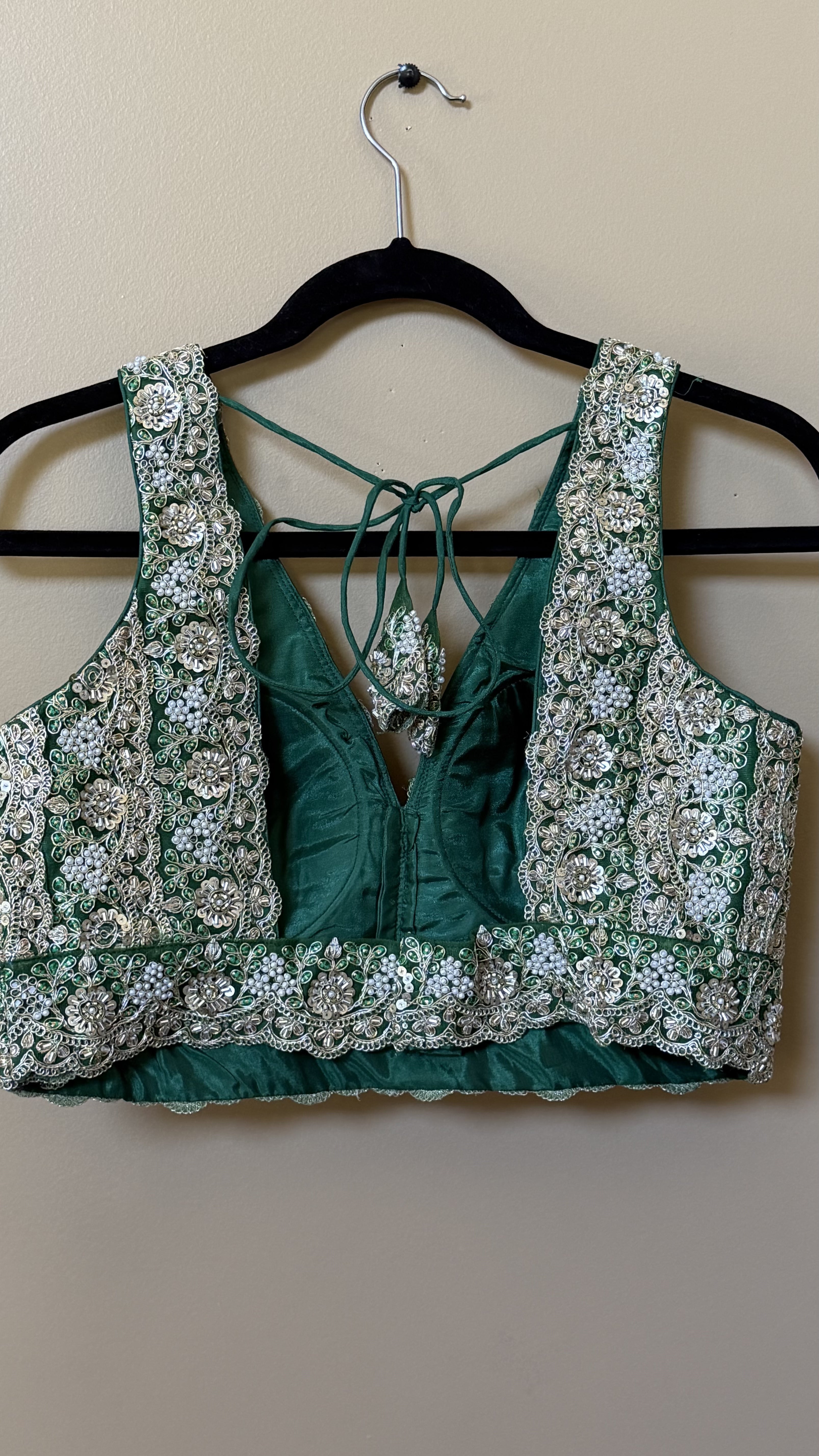 Zardosi and sequence work blouse