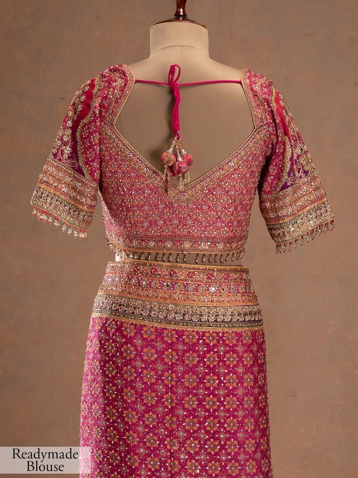 Pink Saree