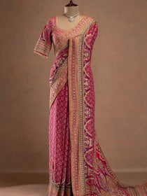 Pink Saree