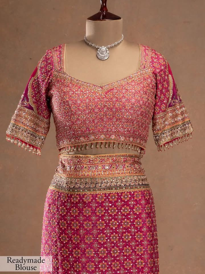 Pink Saree
