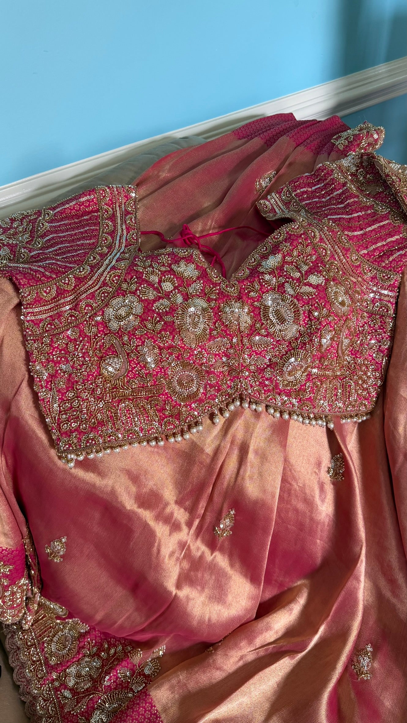 Georgette tissue saree