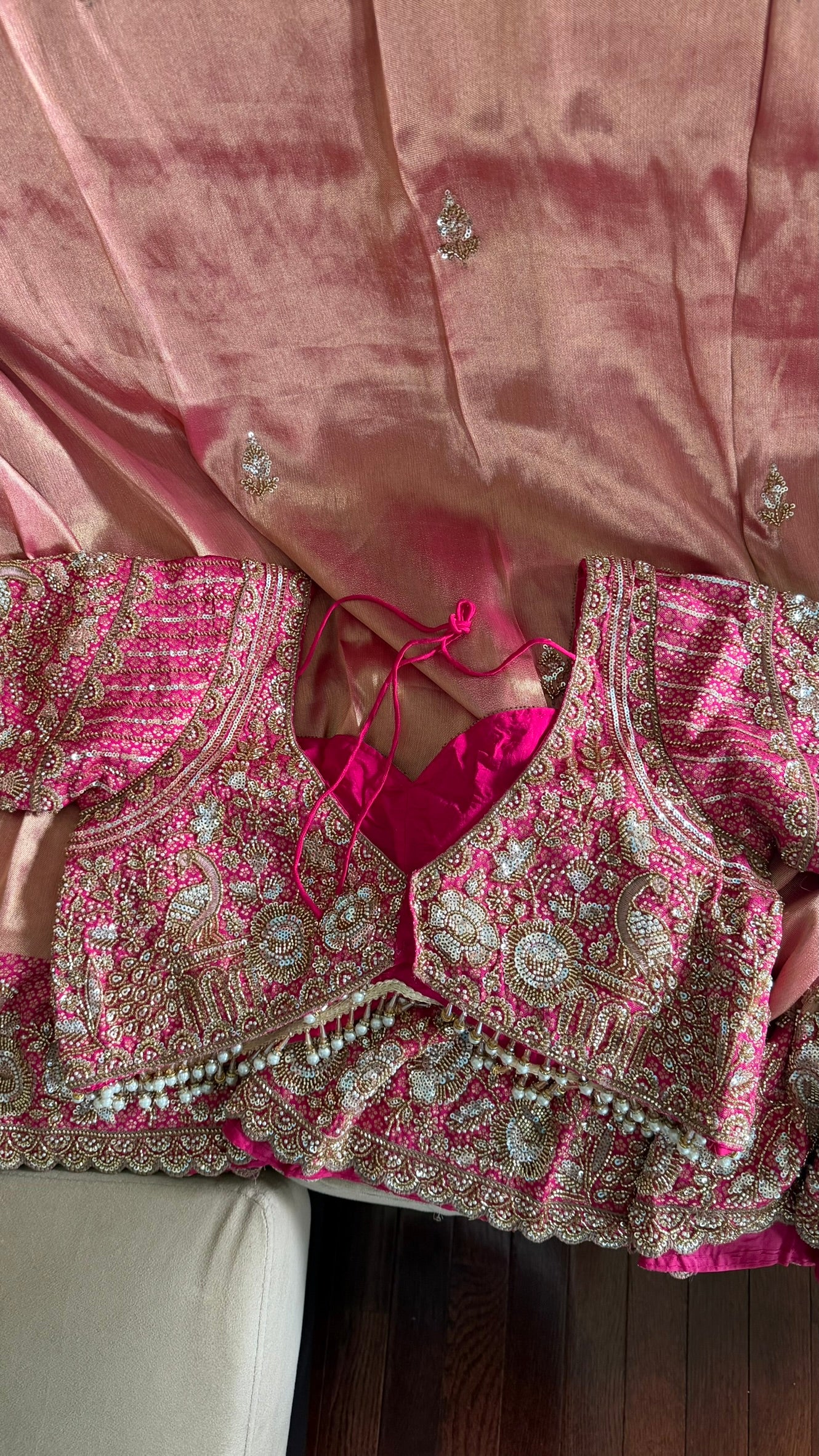 Georgette tissue saree