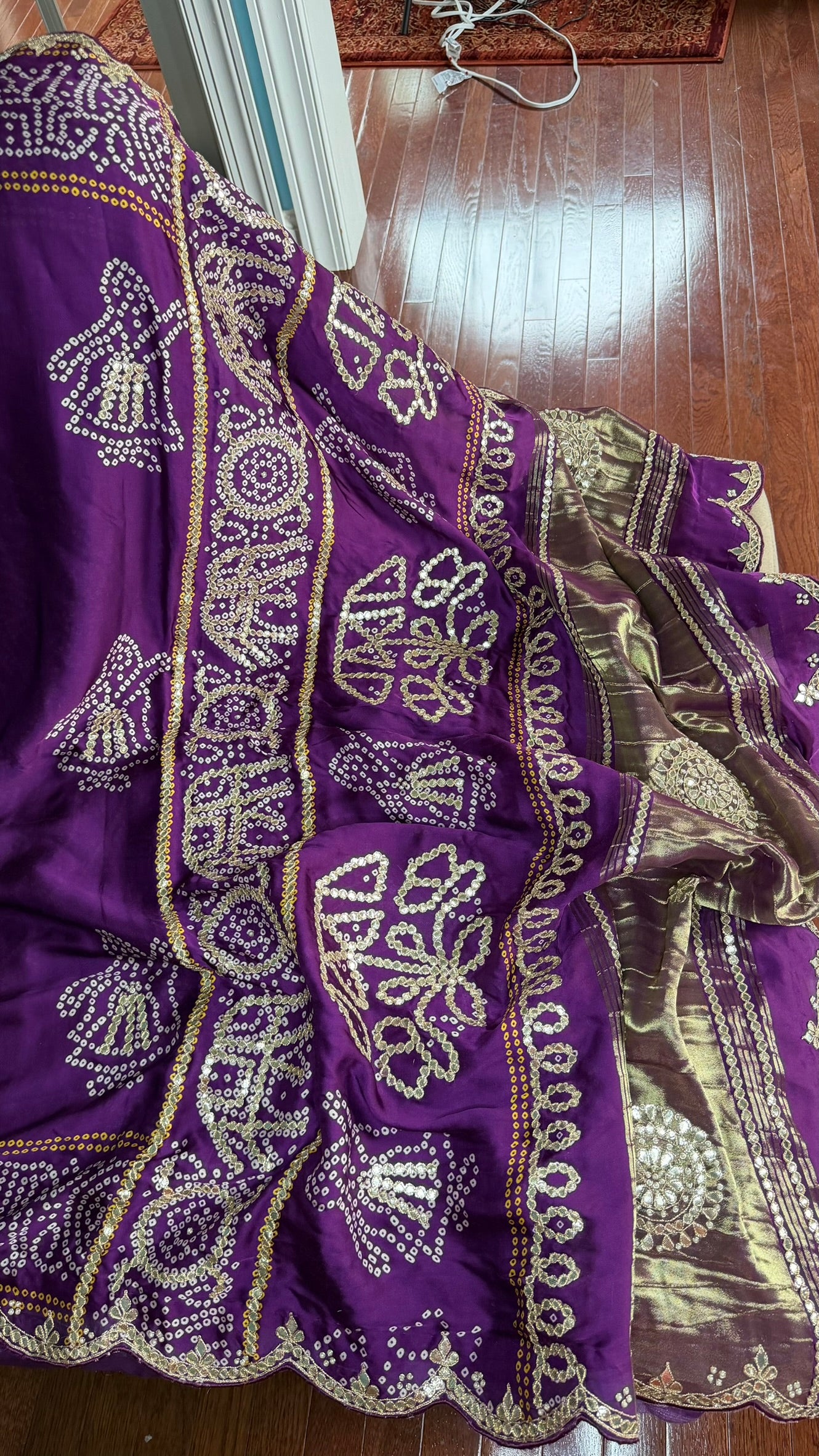 Bandhini on Gajji Silk