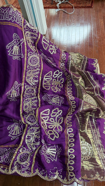 Bandhini on Gajji Silk