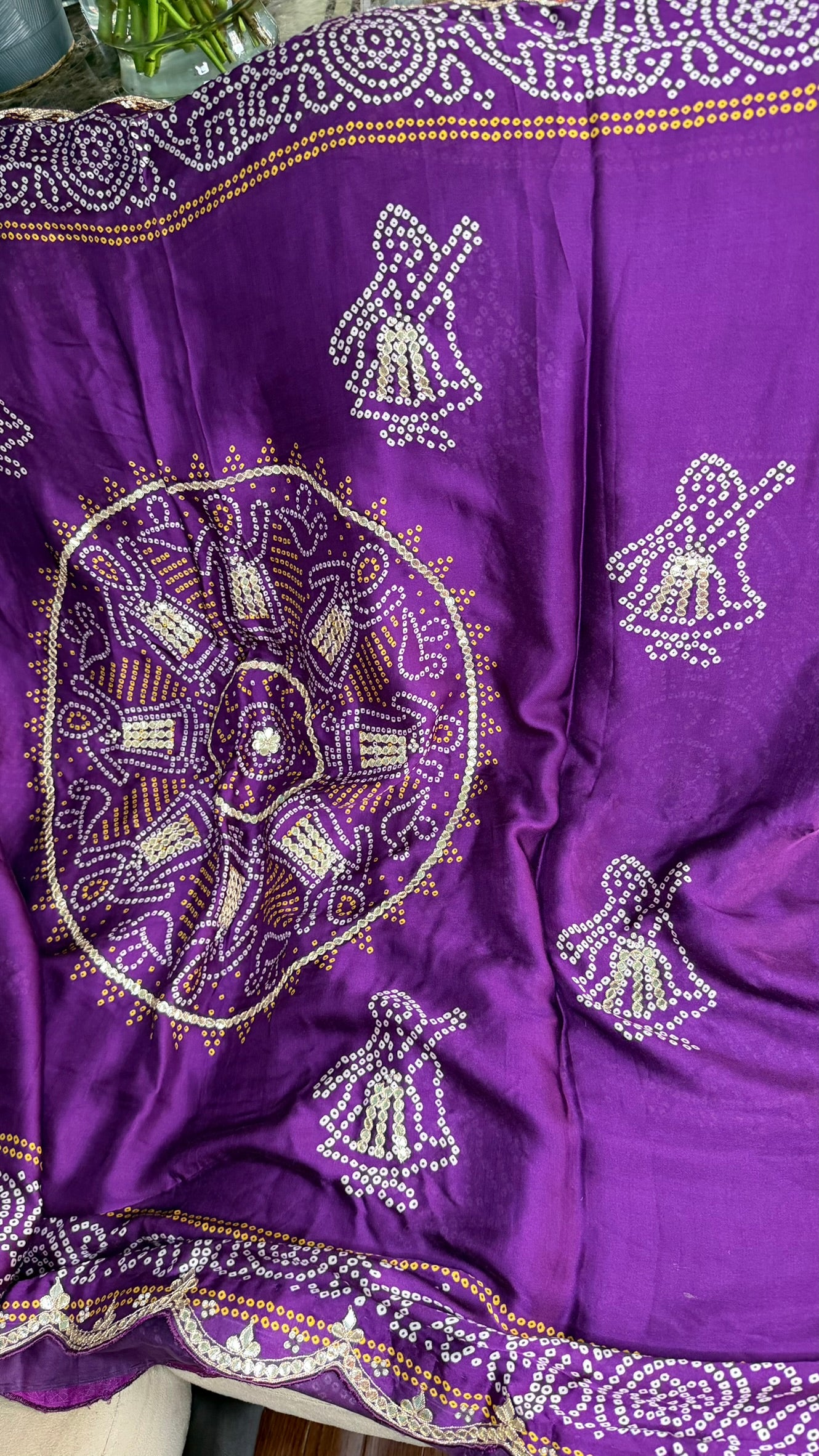 Bandhini on Gajji Silk