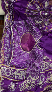 Bandhini on Gajji Silk