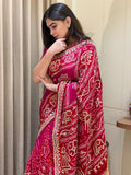 Red Raani Rasmandal Saree