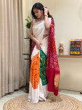 Gajji Silk Bandhini Multi color
