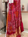 Gajji Silk Bandhini Multi color