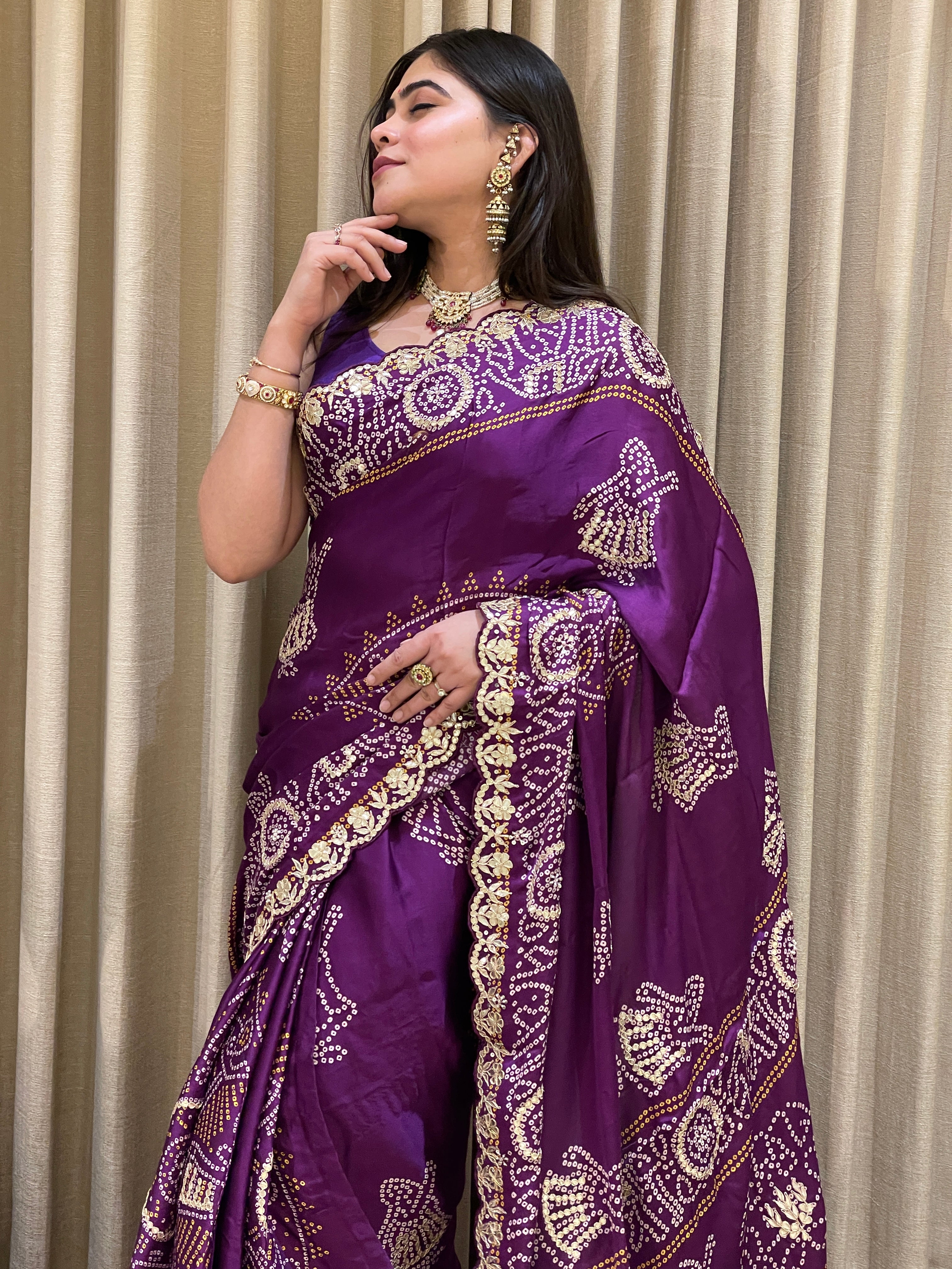 Bandhini With Gota Patti