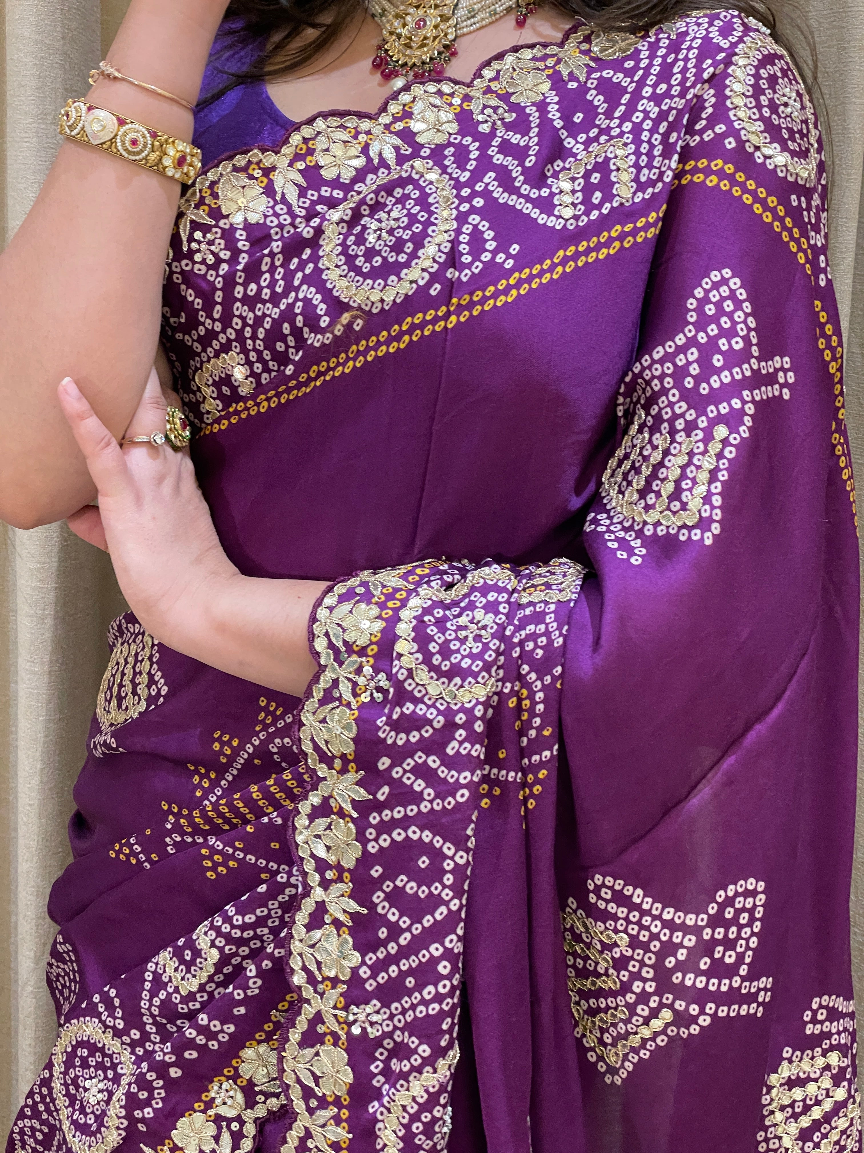 Bandhini With Gota Patti