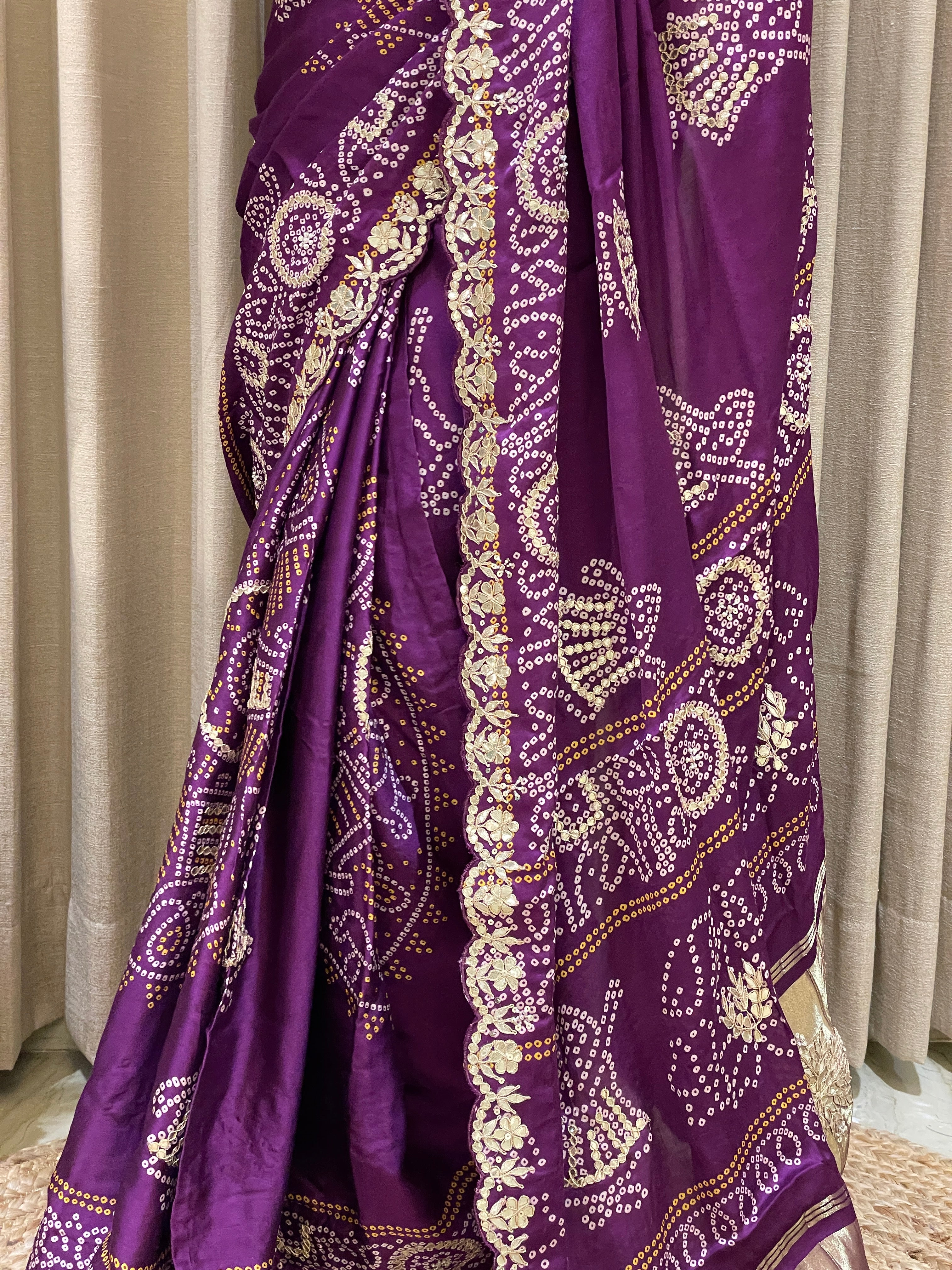 Bandhini With Gota Patti