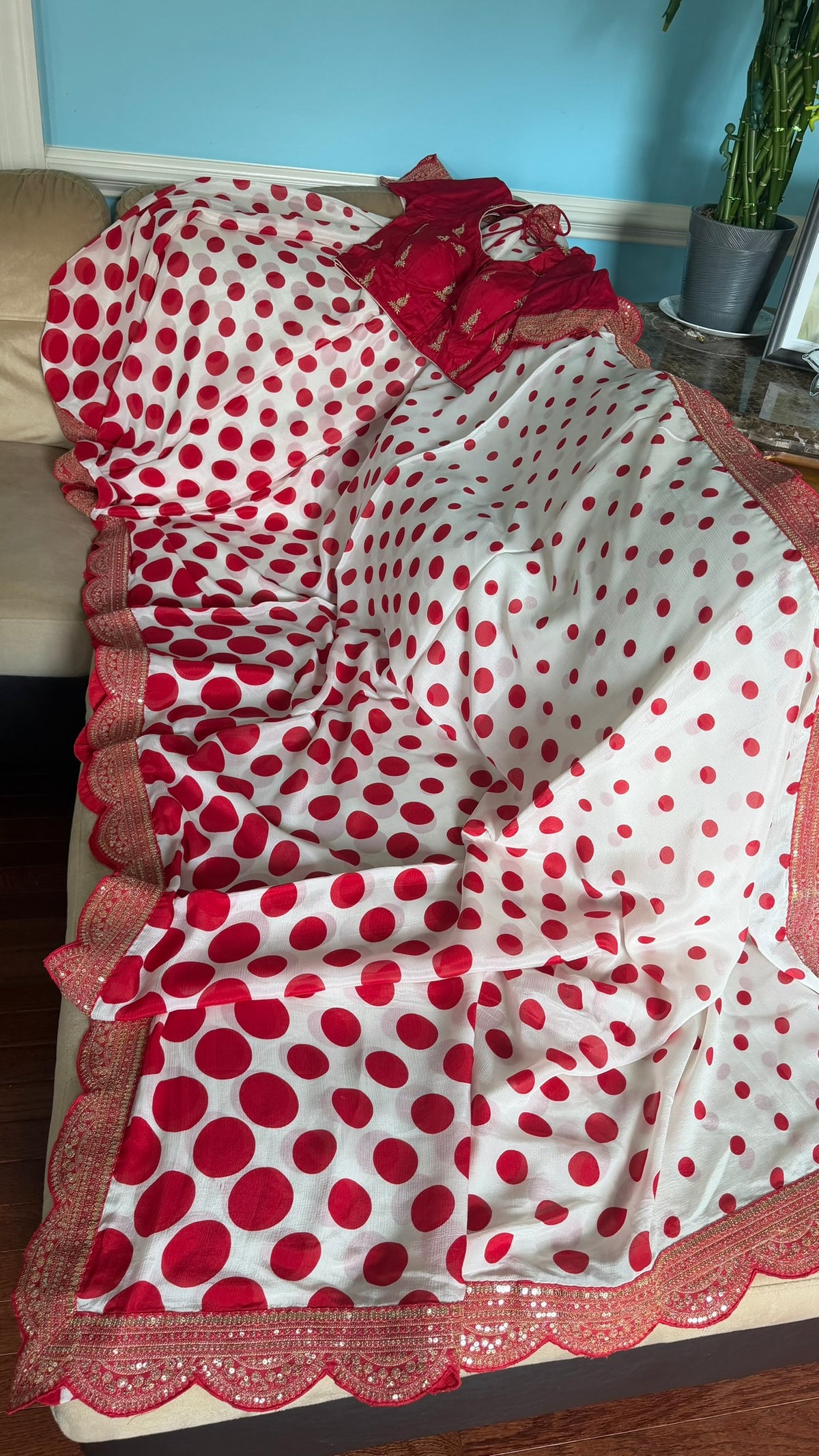 Chinon Silk saree
