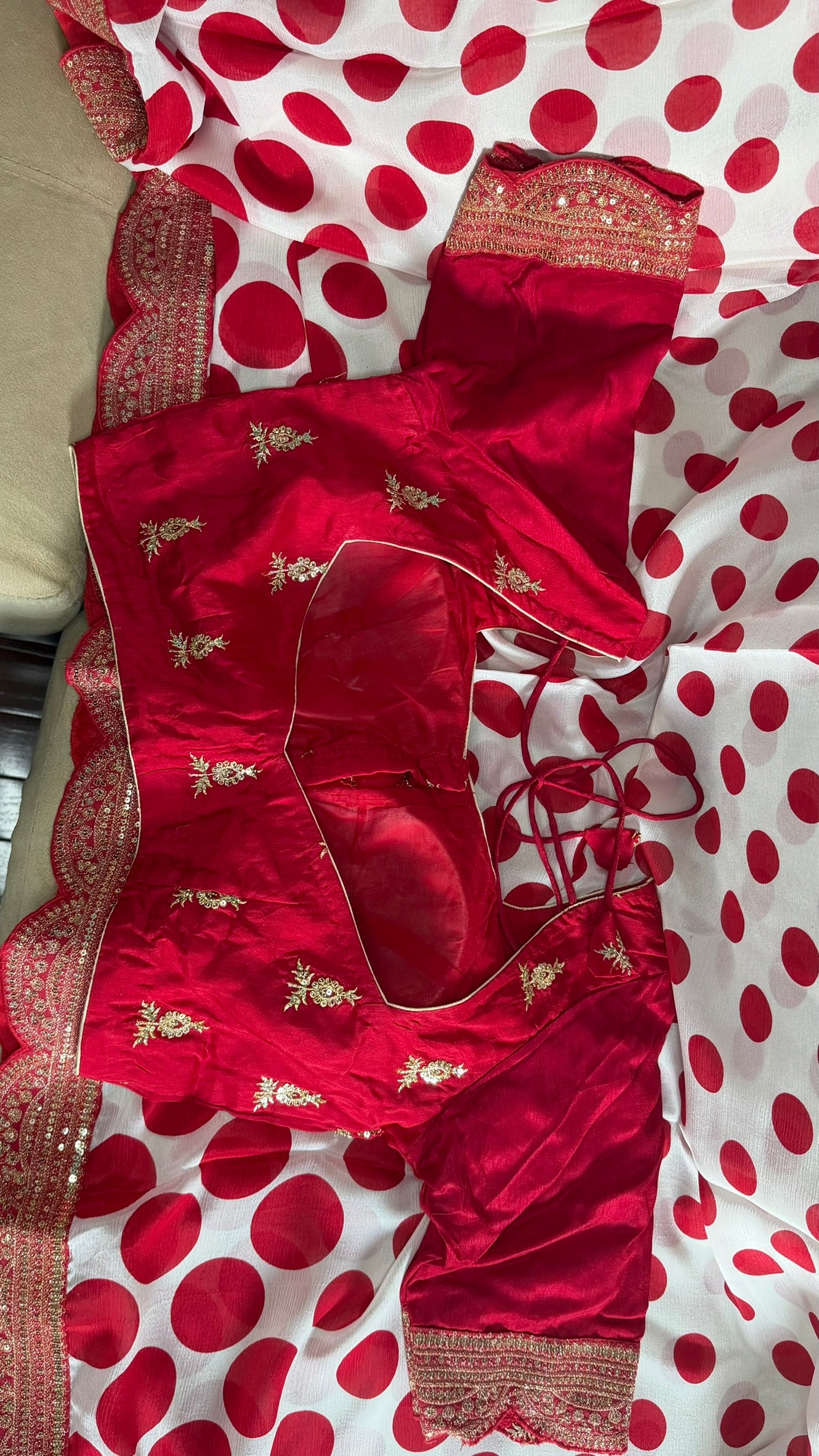 Chinon Silk saree