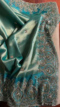 Georgette tissue saree