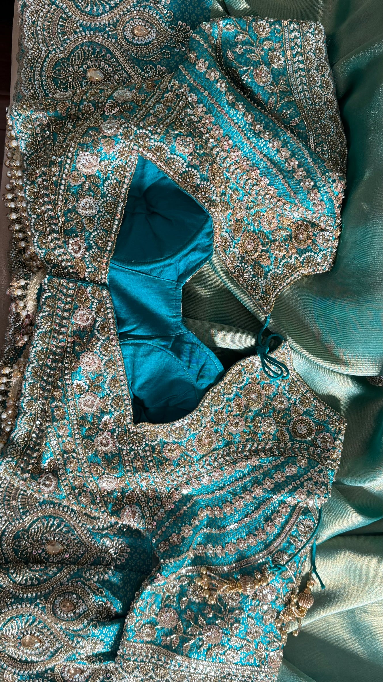 Georgette tissue saree
