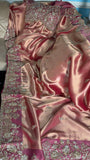 Georgette tissue saree