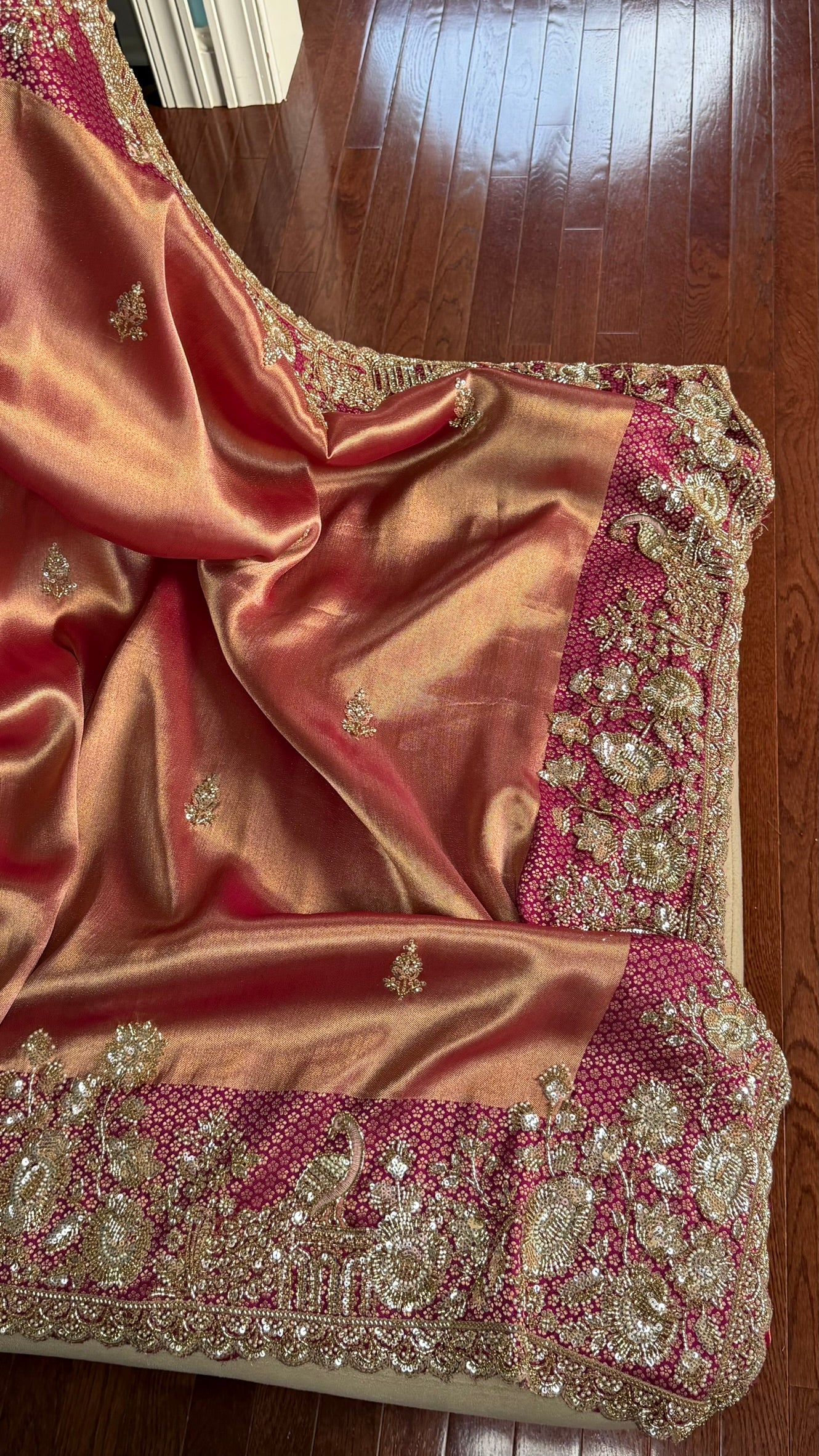 Georgette tissue saree
