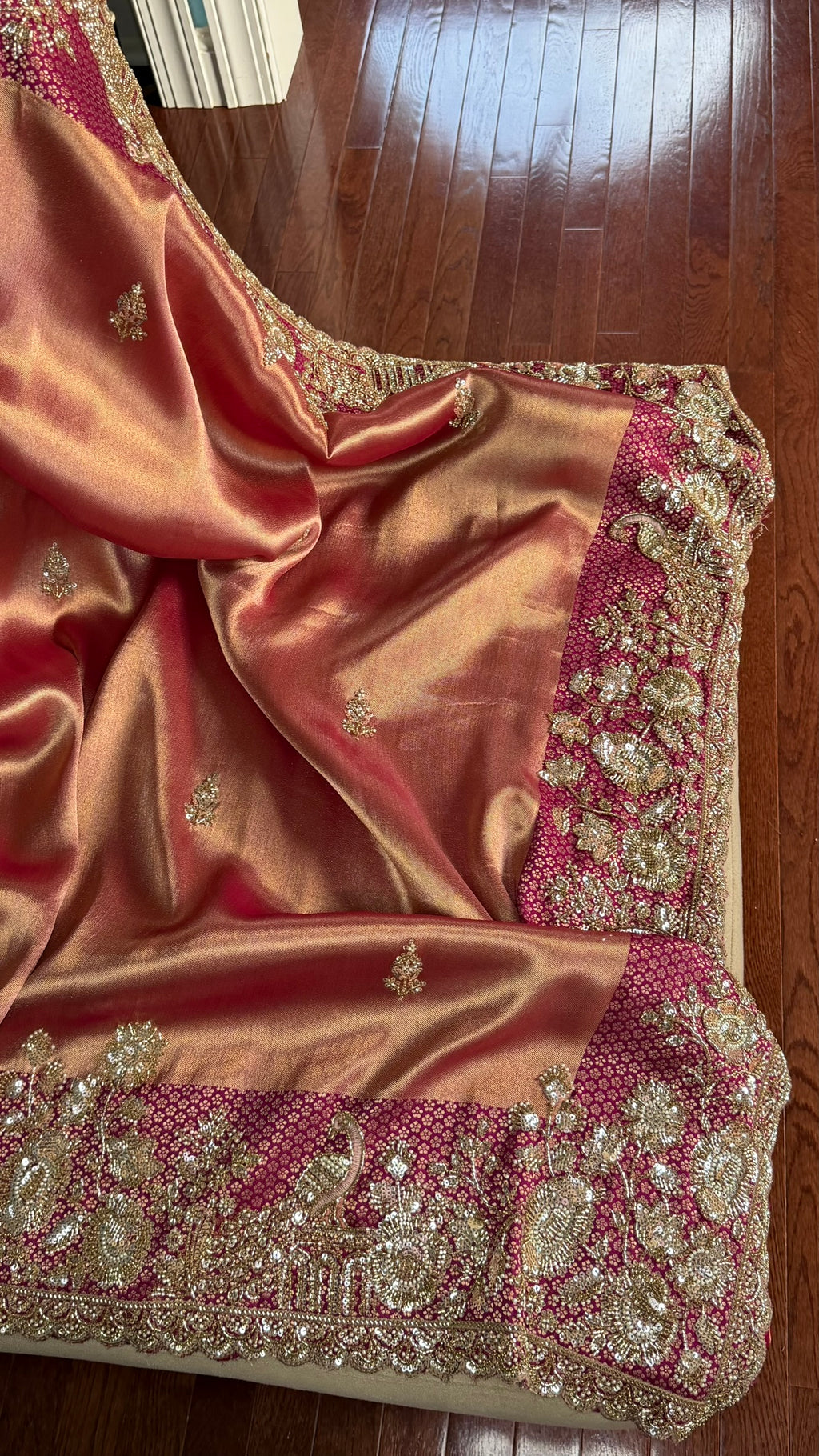 Georgette tissue saree