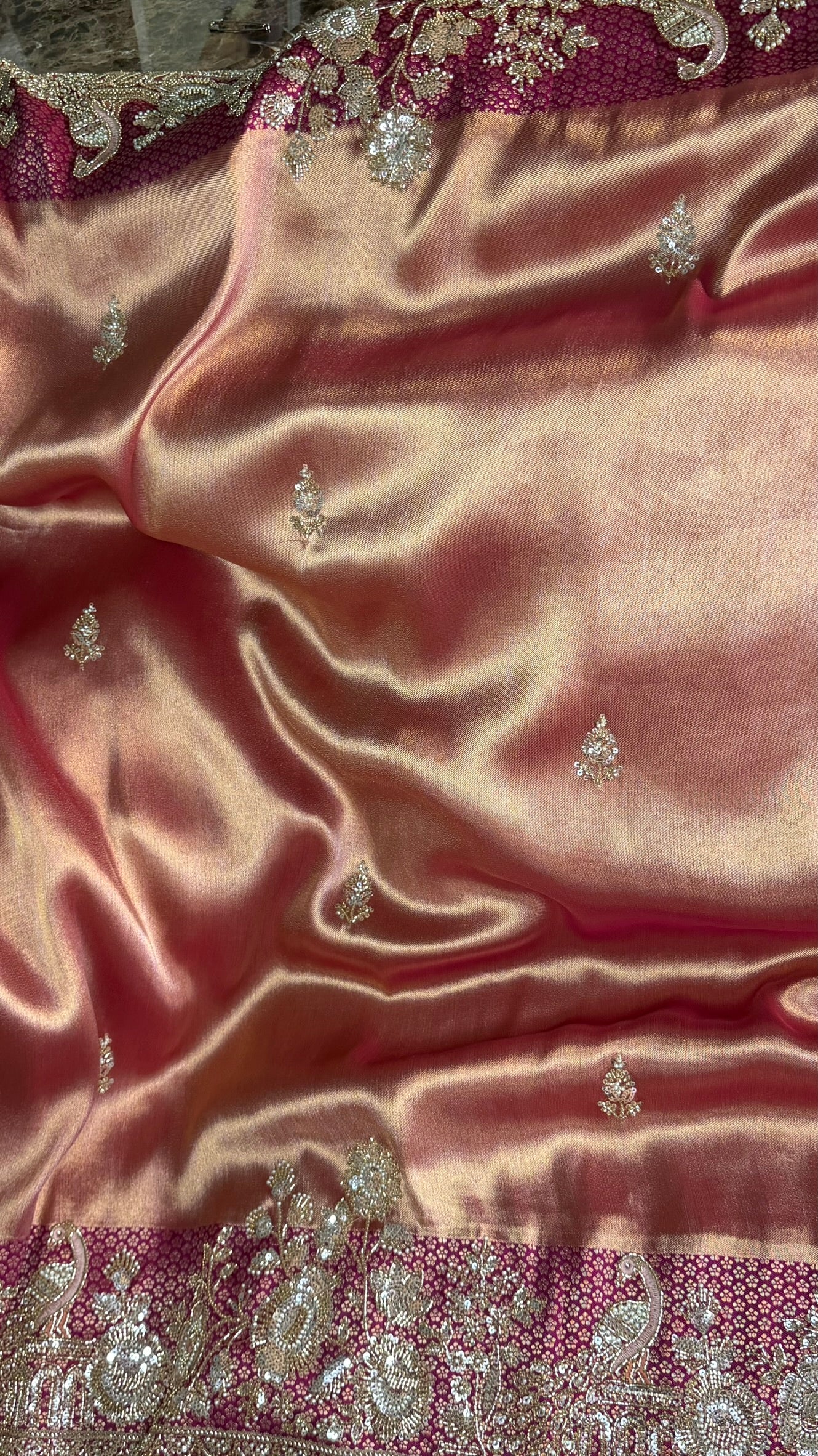 Georgette tissue saree