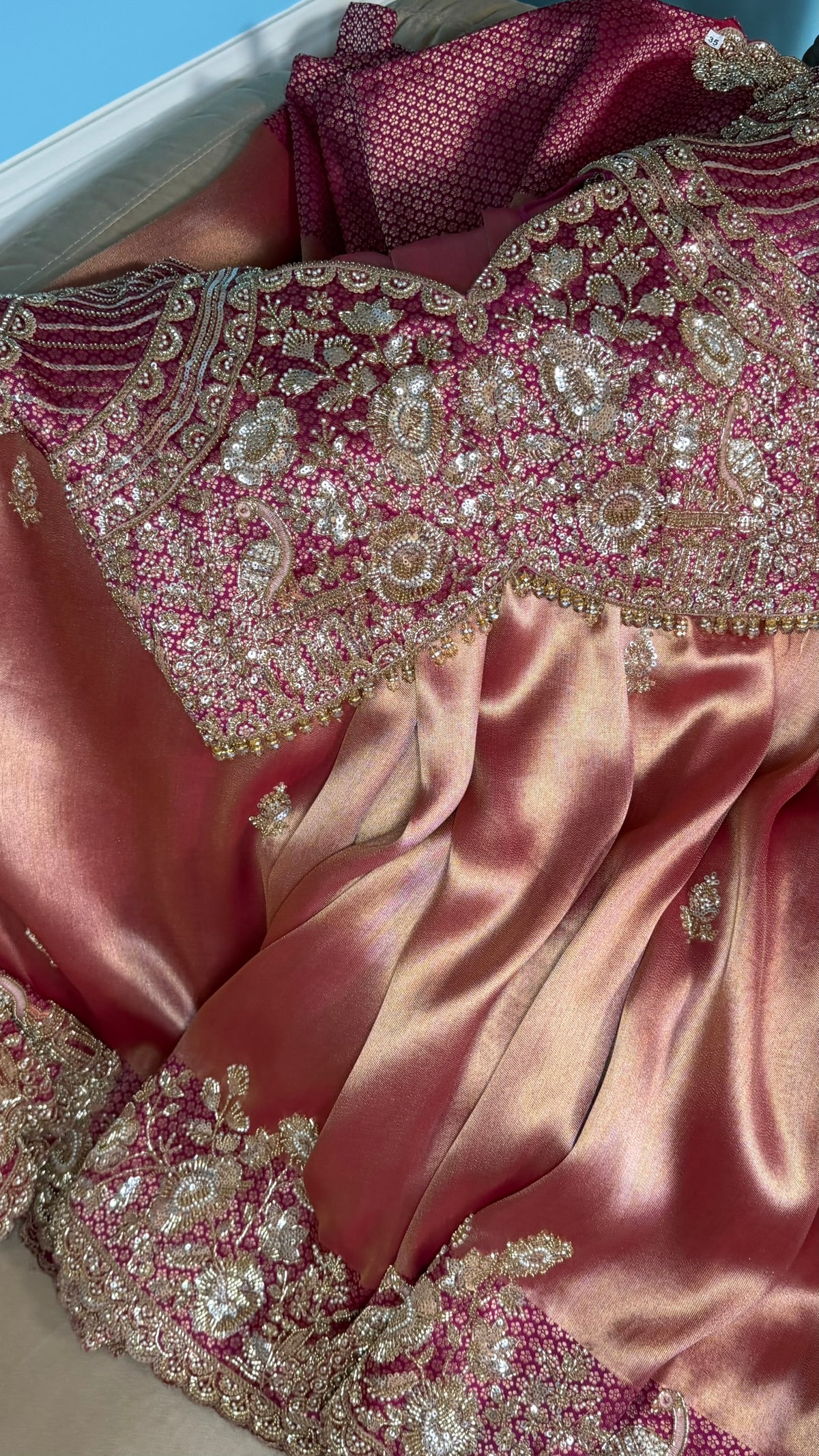 Georgette tissue saree