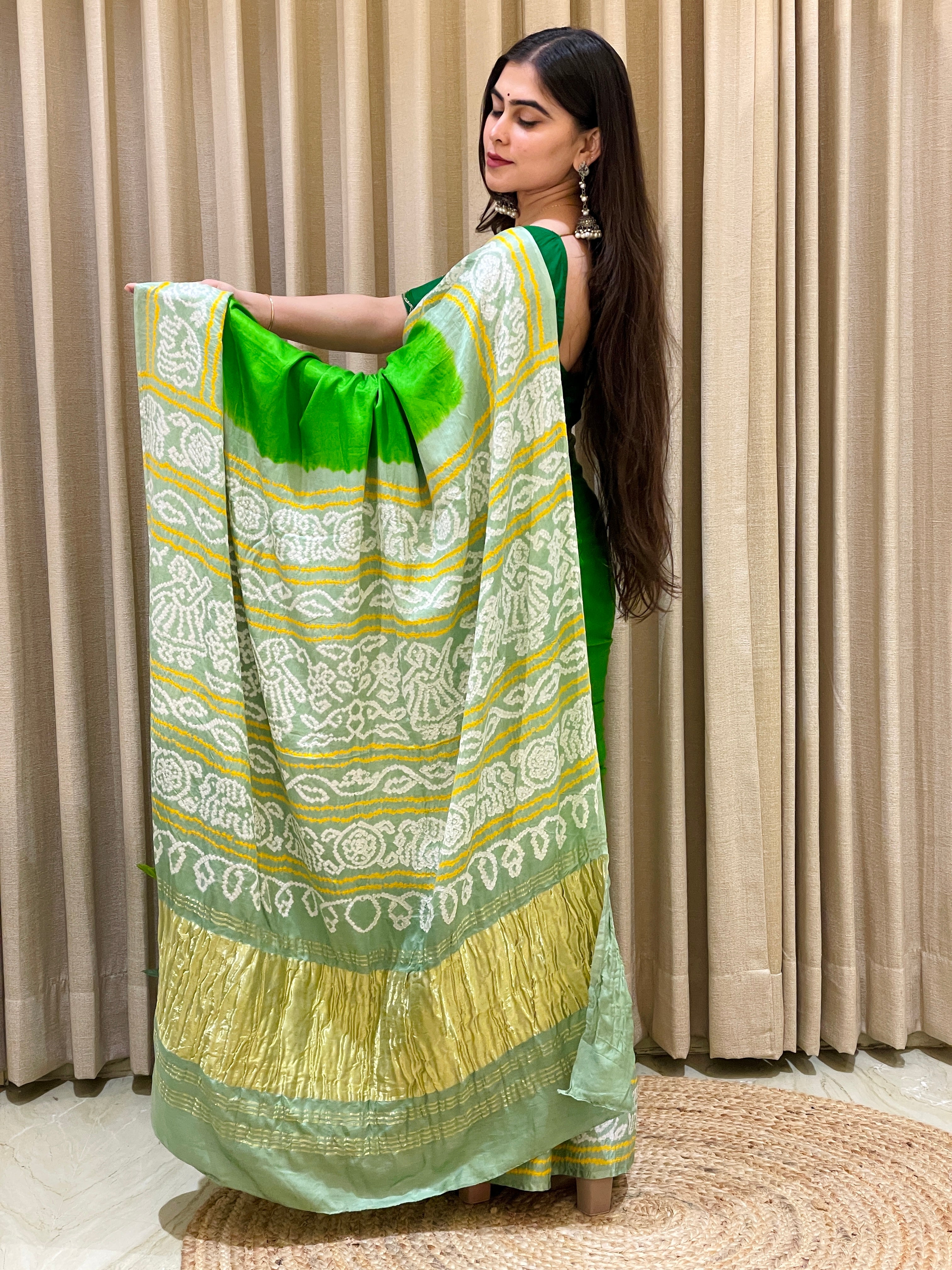 Rai Bandhaj Saree on silk