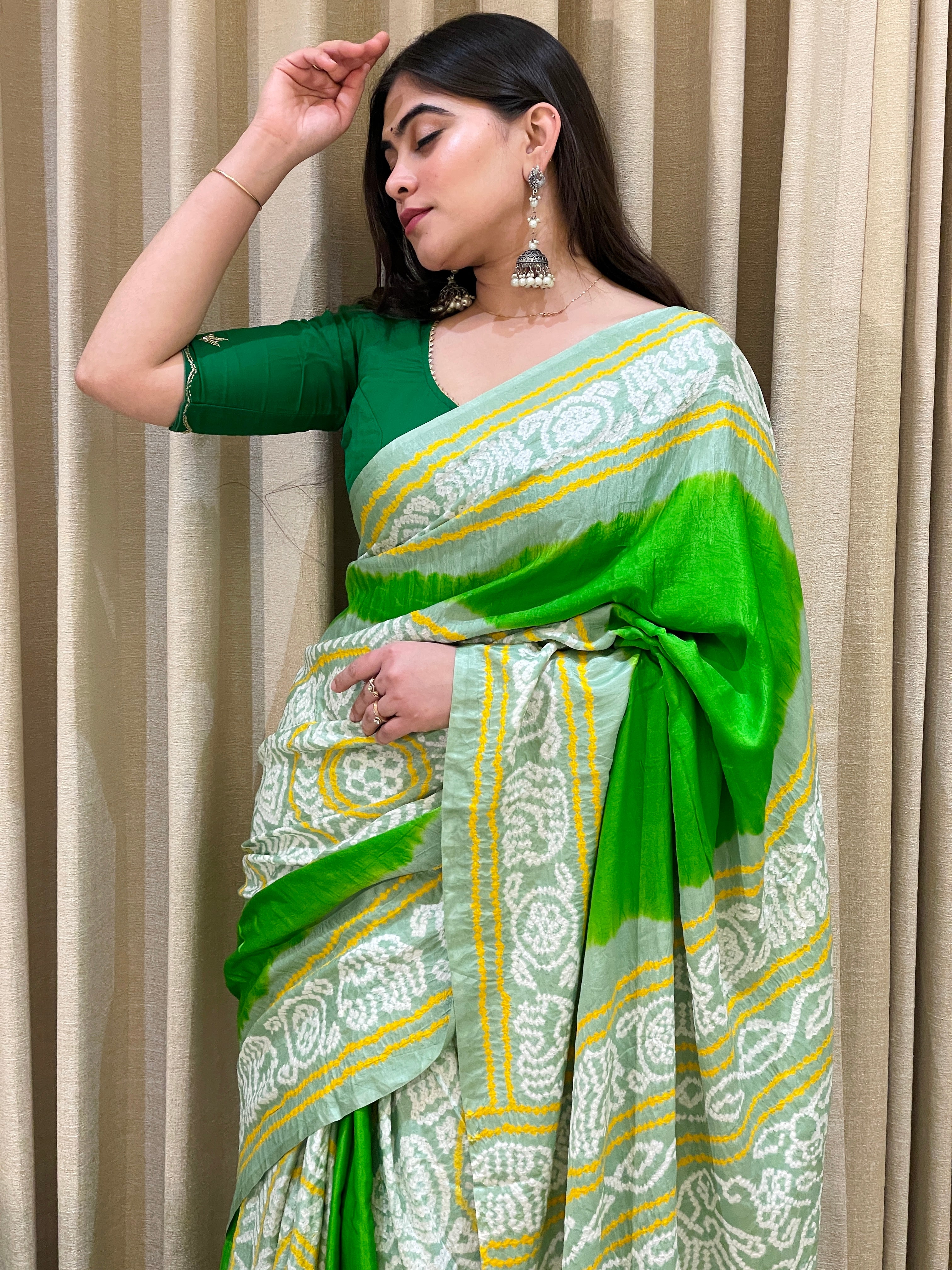 Rai Bandhaj Saree on silk