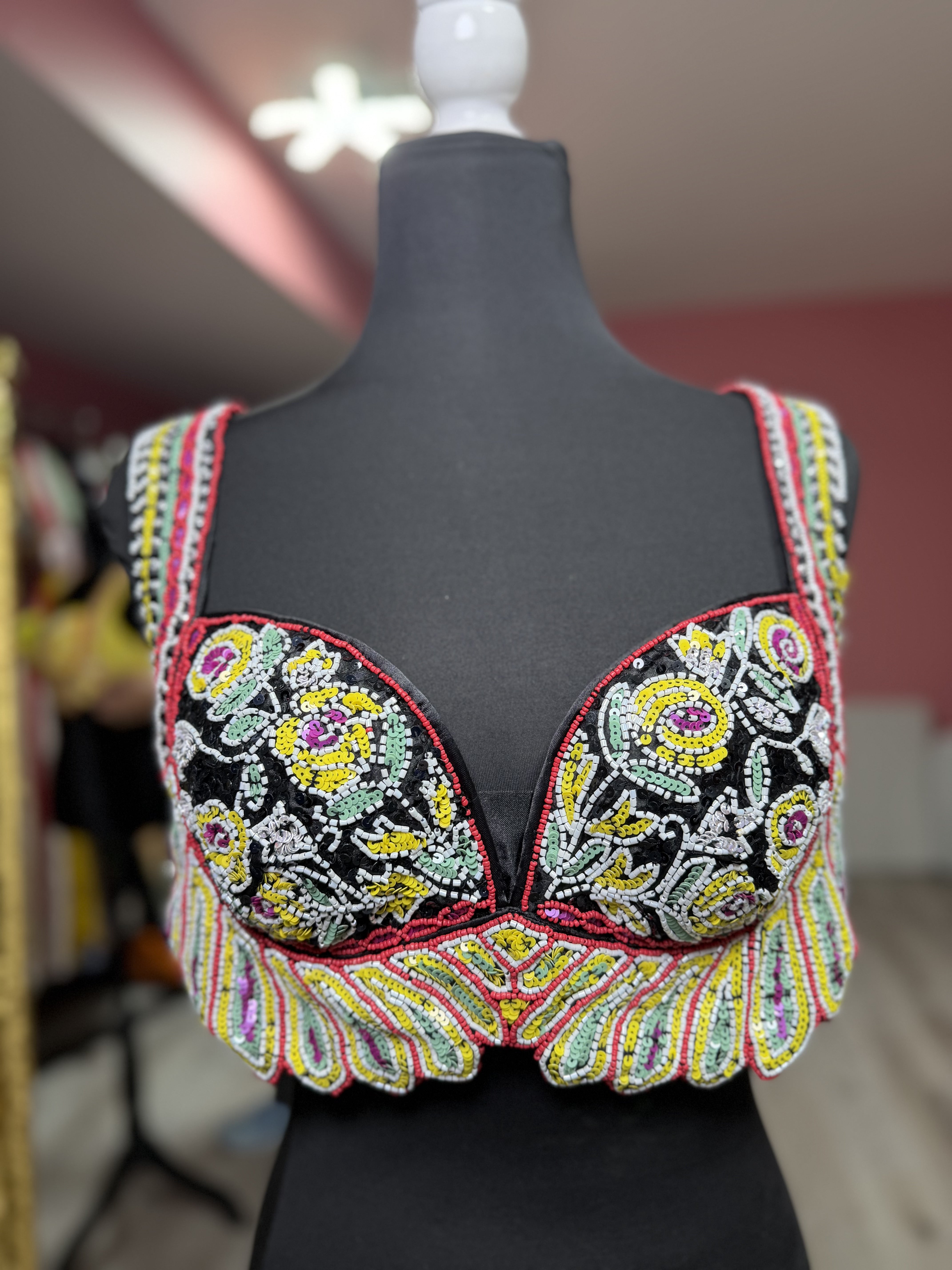 Moti and Cutdana Bollywood inspired blouses