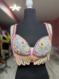 Bralette blouses with Hand embroidery