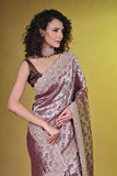 Kanjeevaram Tissue With Hand embroidered Border
