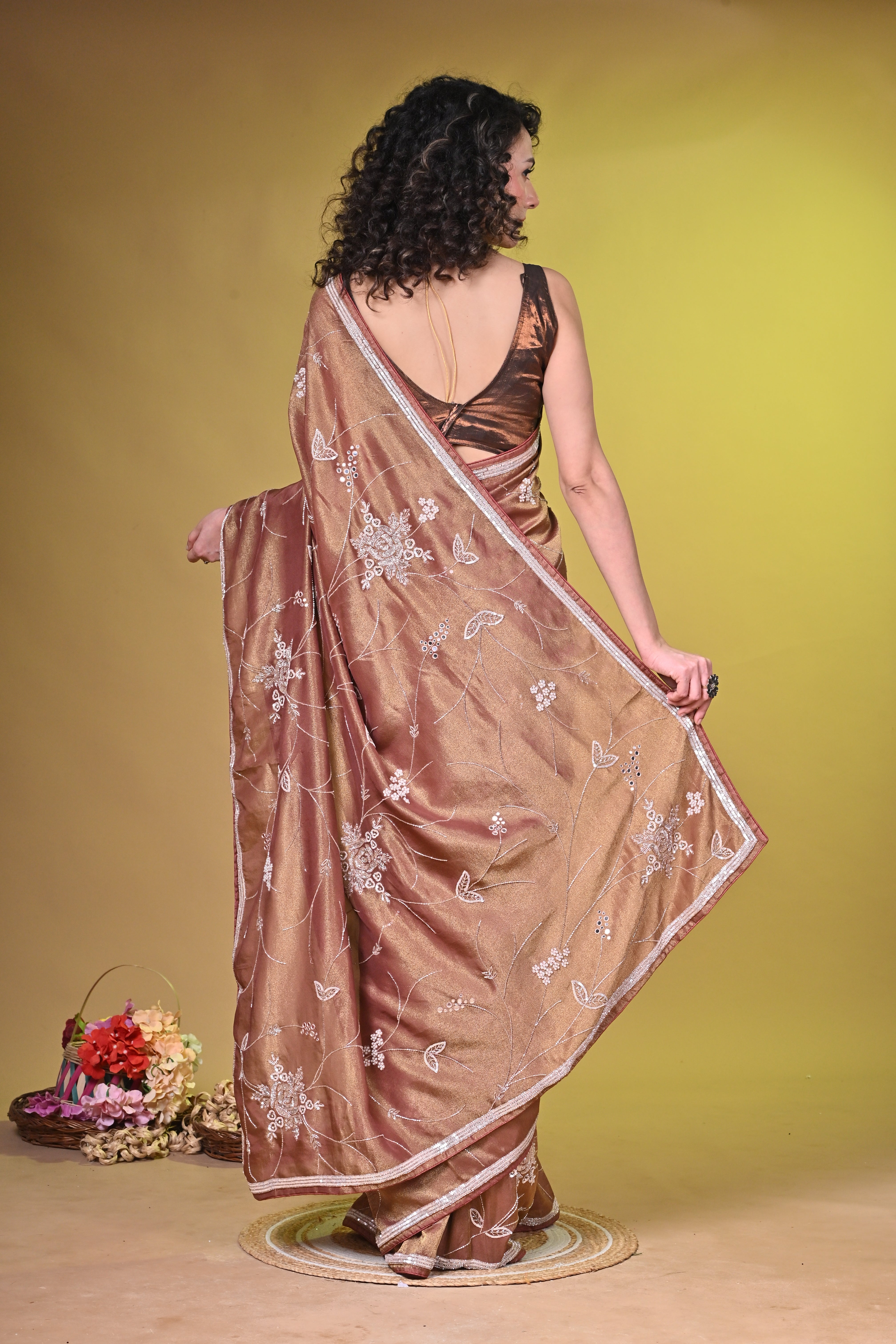 Tissue Jaal Saree