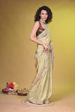 Tissue Georgette with Hand embroidered border