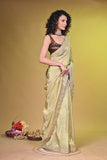 Tissue Georgette with Hand embroidered border