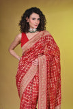 Bridal red Georgette