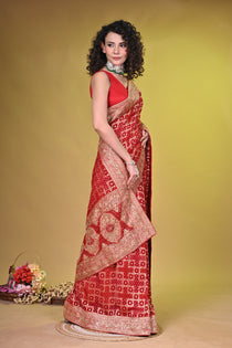Bridal red Georgette