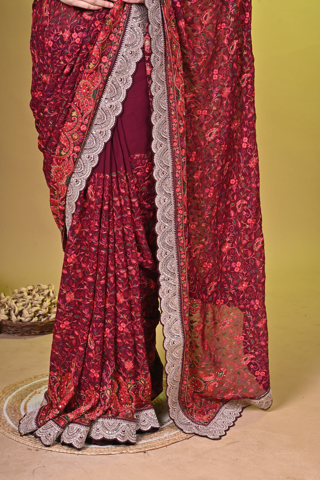 Kashmiri style embroidery