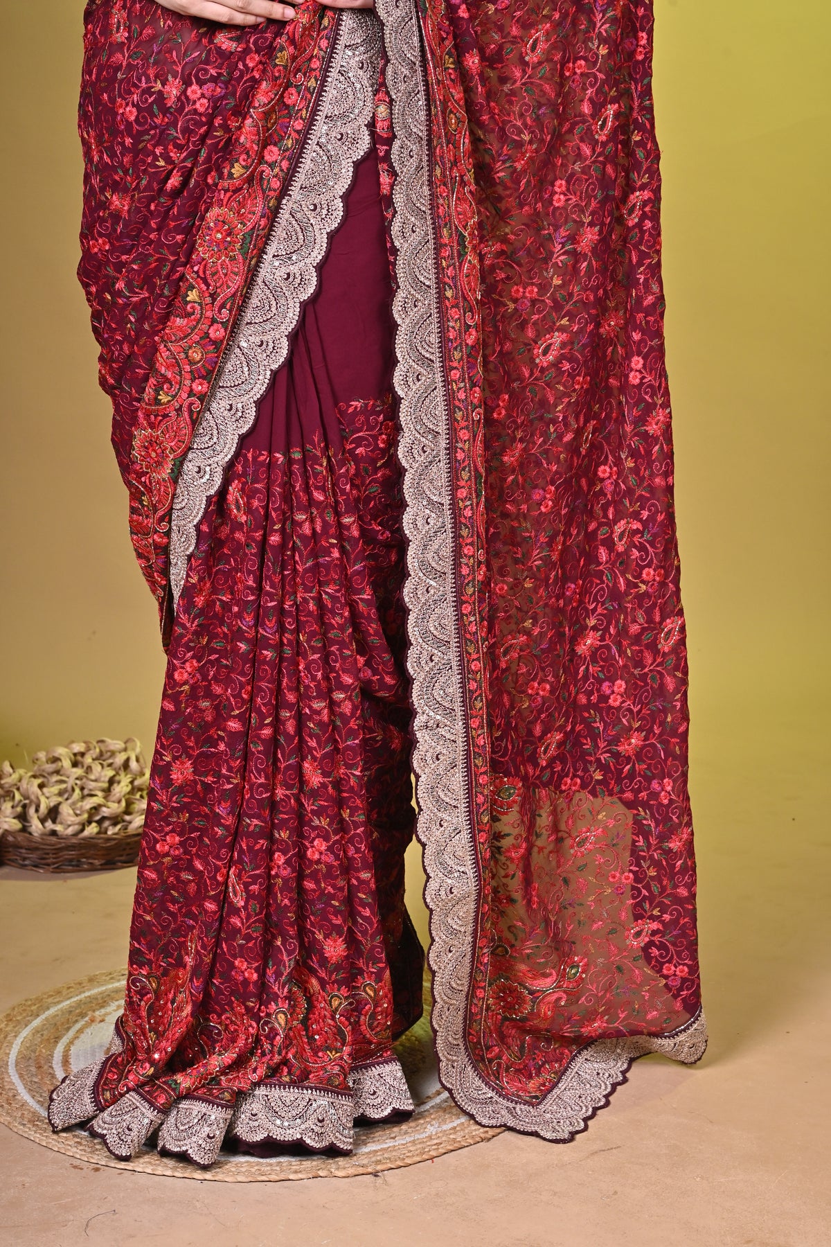 Kashmiri style embroidery
