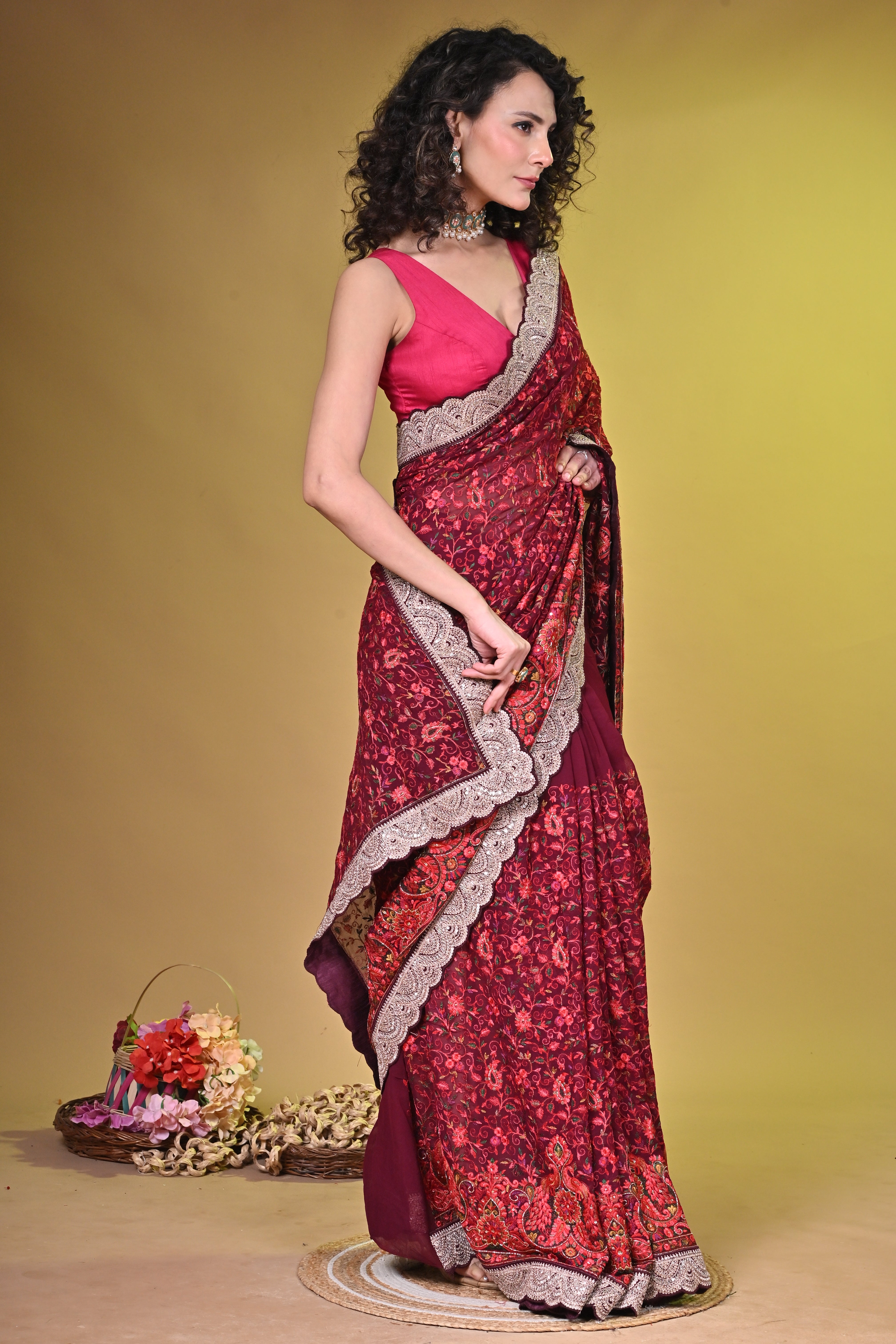 Kashmiri style embroidery