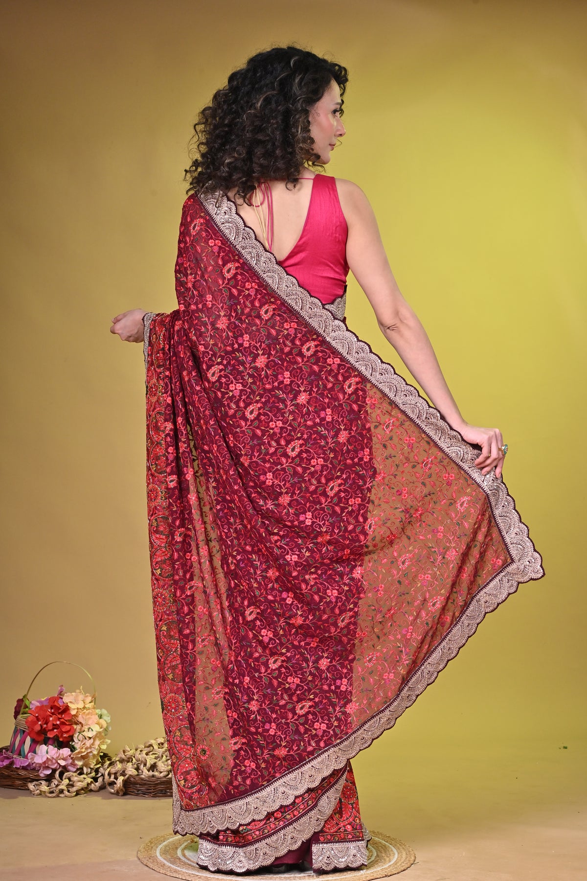 Kashmiri style embroidery