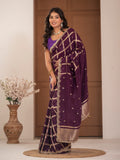 Gadhchola saree with kundan work