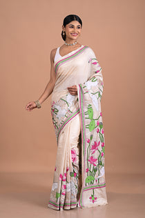 Tusser silk with Kantha embroidery
